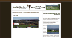 Desktop Screenshot of mountainviewdairybedandbreakfast.com